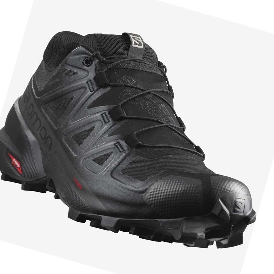 Salomon SPEEDCROSS 5 GORE-TEX Erkek Patika Koşu Ayakkabısı Siyah | TR 3510BEX